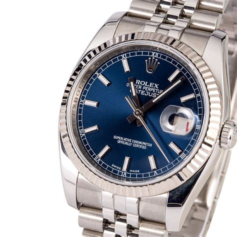 rolex datejust 116234 blu usato